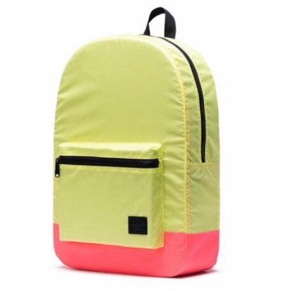 Herschel Supply Company Handbags - HERSCHEL SUPPLY COMPANY Packable Outdoors Day Pack in Highlight and Neon Pink